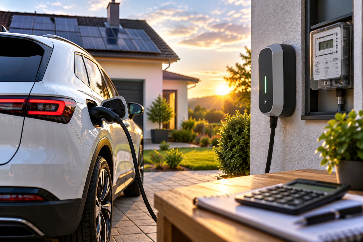 E-Auto zuhause laden Kosten für Strom und Wallbox